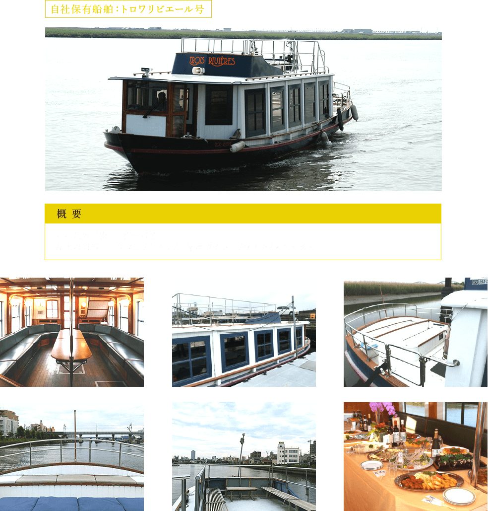 自社保有船舶:トロワリビエール号
