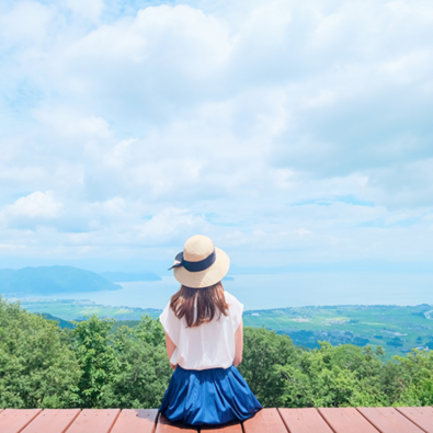 旅するフォトグラファーと行く旅！びわ湖箱館山から眺める琵琶湖の絶景＆琵琶湖のおしゃれカフェメインイメージ